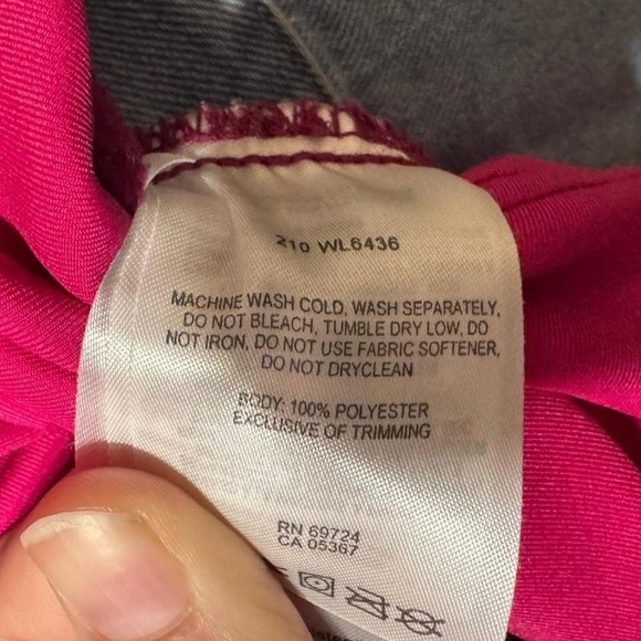 Fuchsia Columbia Sportswear Zip Up Jacket Size Large Fall Winter Bold Chic - Picture 5 of 5